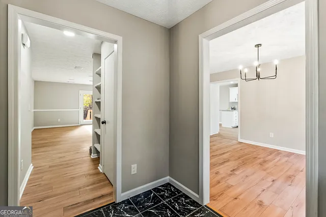 a view interior of the house and wooden floor