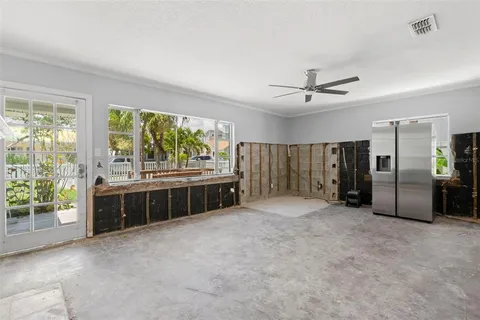 a view of livingroom with glass door