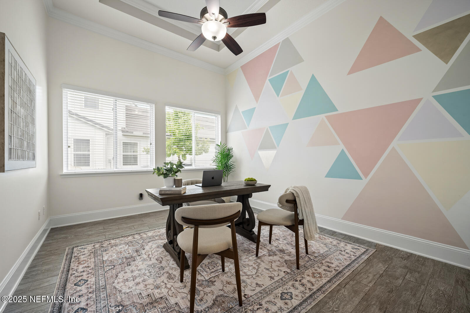 190 Deer Valley Drive Ponte Vedra, FL 32081 - Photo 11 of 95 a workspace with wooden floor and windows