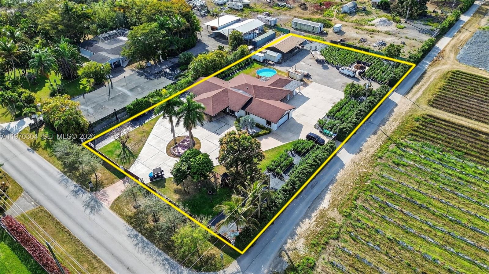 19390 Southwest 312th Street Homestead, FL 33030 - Photo 29 of 41 an aerial view of a house