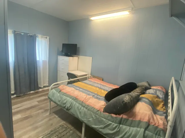 a view of a yard with an outdoor space