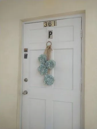 a close view of door lock