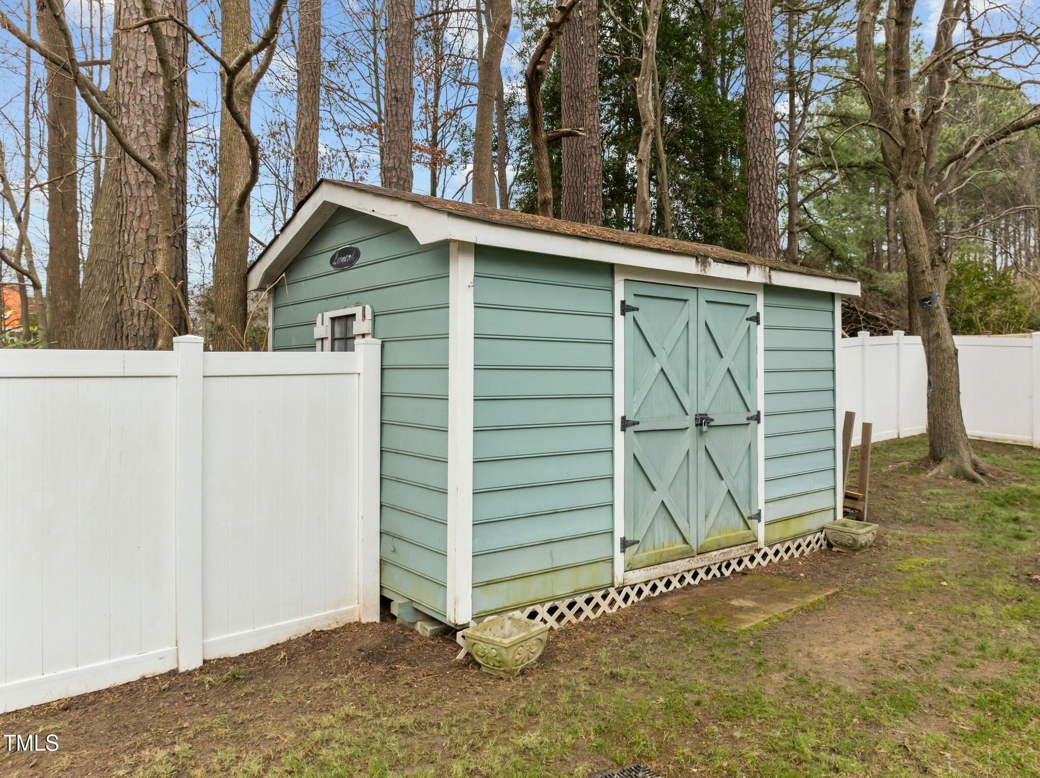 8304 Bellingham Circle Raleigh, NC 27615 - Photo 40 of 47 Backyard Shed