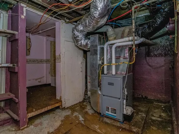 a view of a storage room