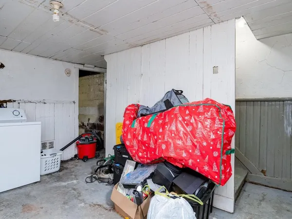 a bed room with a bed and a room