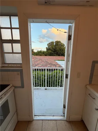 a view of a balcony