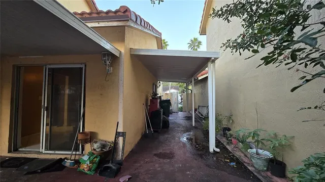 a view of a entryway door of the house