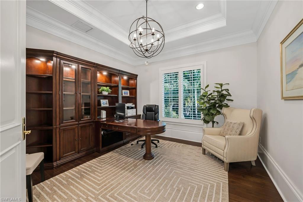 2323 Tradition Way, Unit 201 Naples, FL 34105 - Photo 17 of 48 The study is large, with high ceilings and rich interiors.