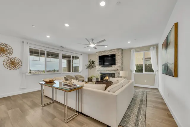 a view of swimming pool with outdoor seating