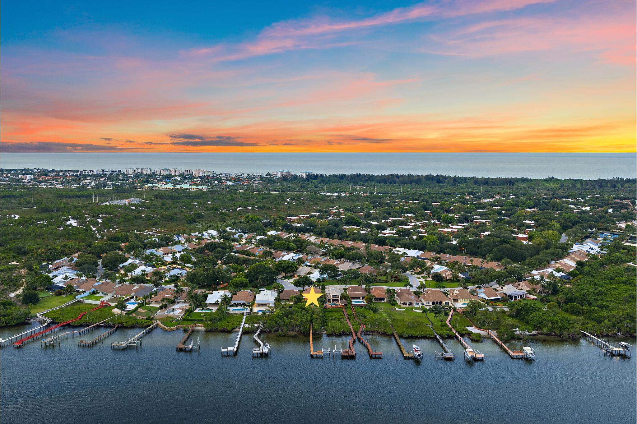 348 River Edge Road Jupiter, FL 33477 - Photo 3 of 30 aerial 348 w:ocean