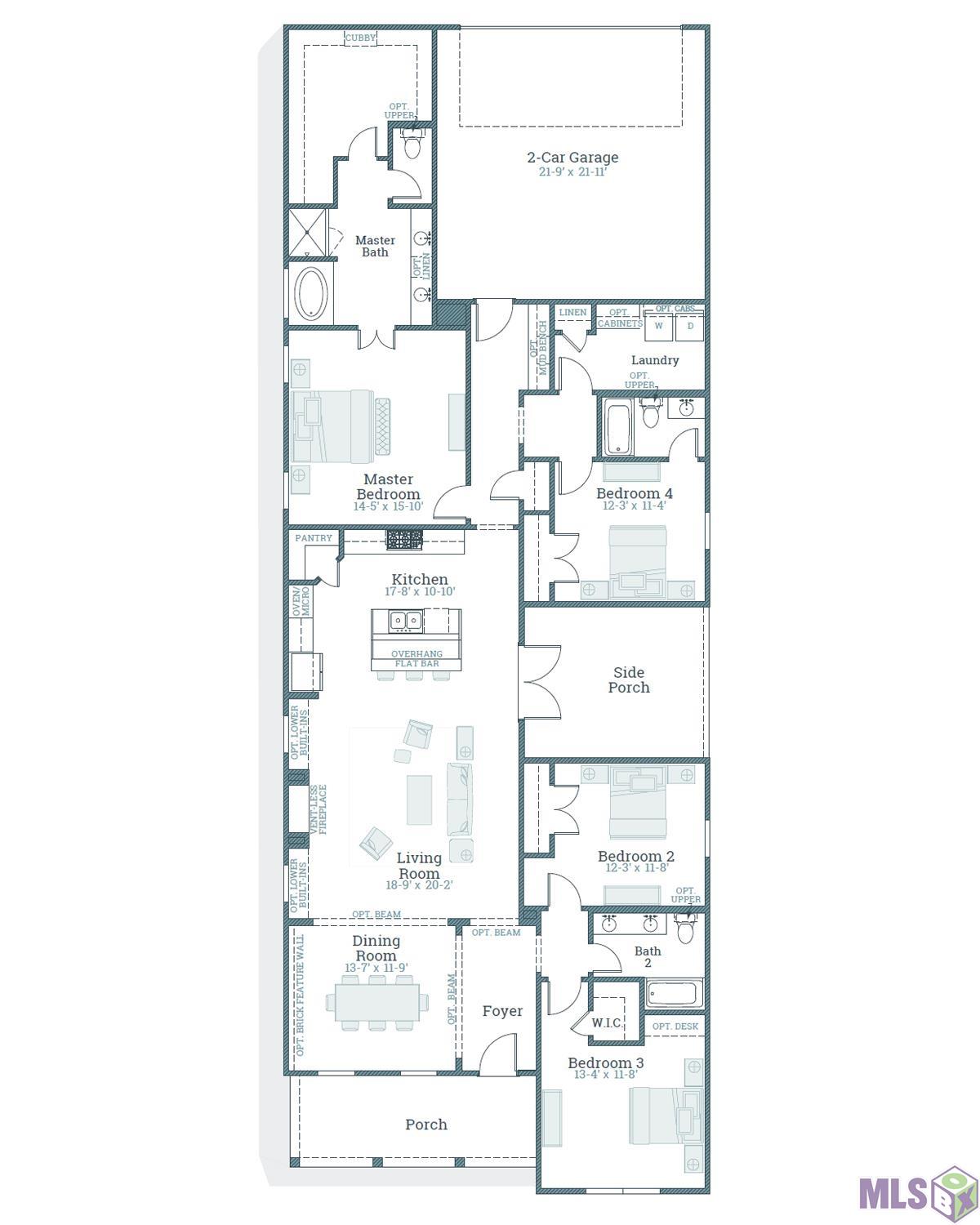 14532 Haile Way Baton Rouge, LA 70817 - Photo 15 of 15 Middleton Floorplan