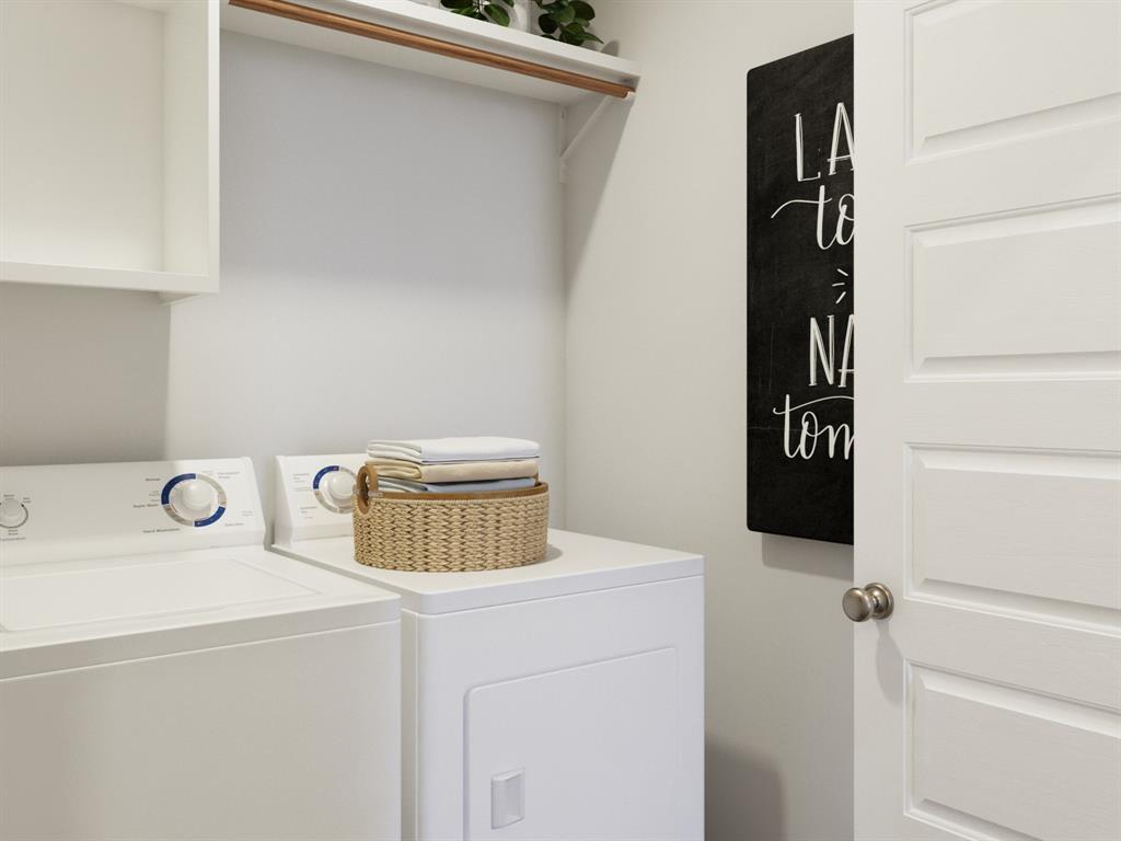 1510 Romans Road Ennis, TX 75119 - Photo 32 of 40 a utility room with dryer and washer