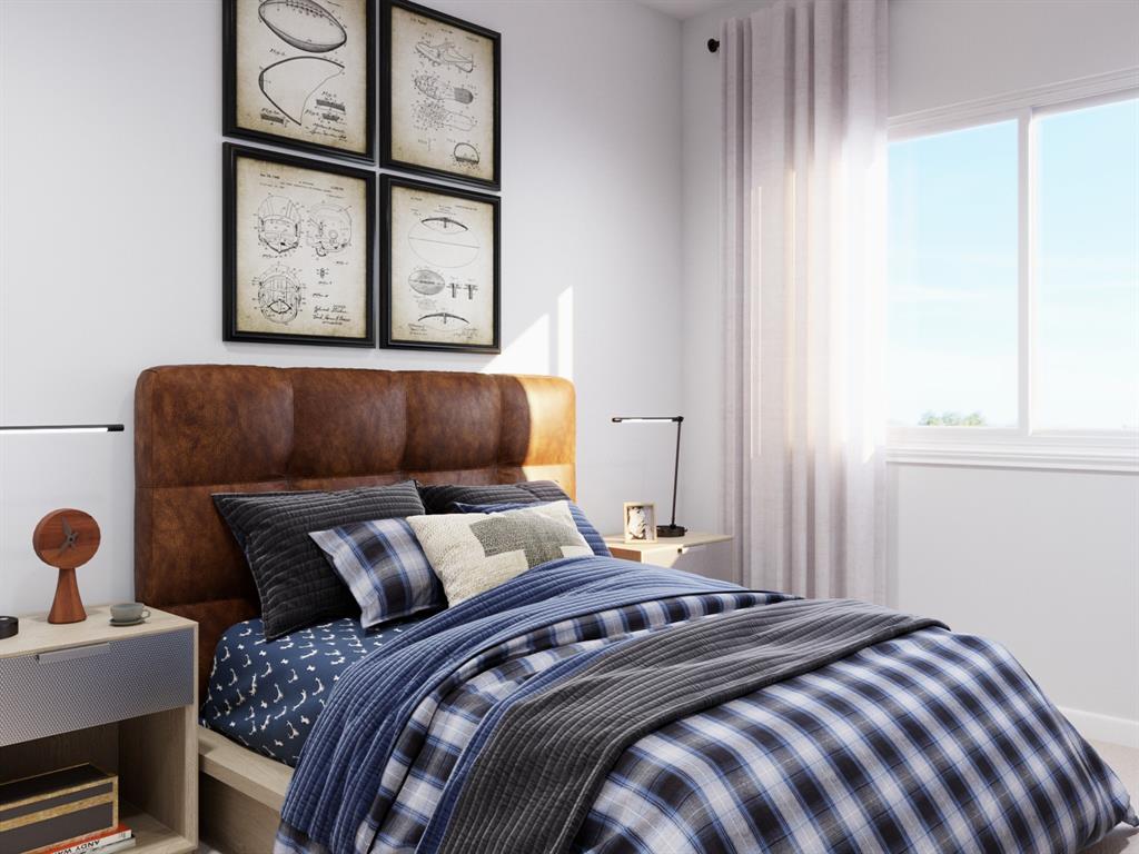 1510 Romans Road Ennis, TX 75119 - Photo 33 of 40 a bedroom with a bed and wooden floor