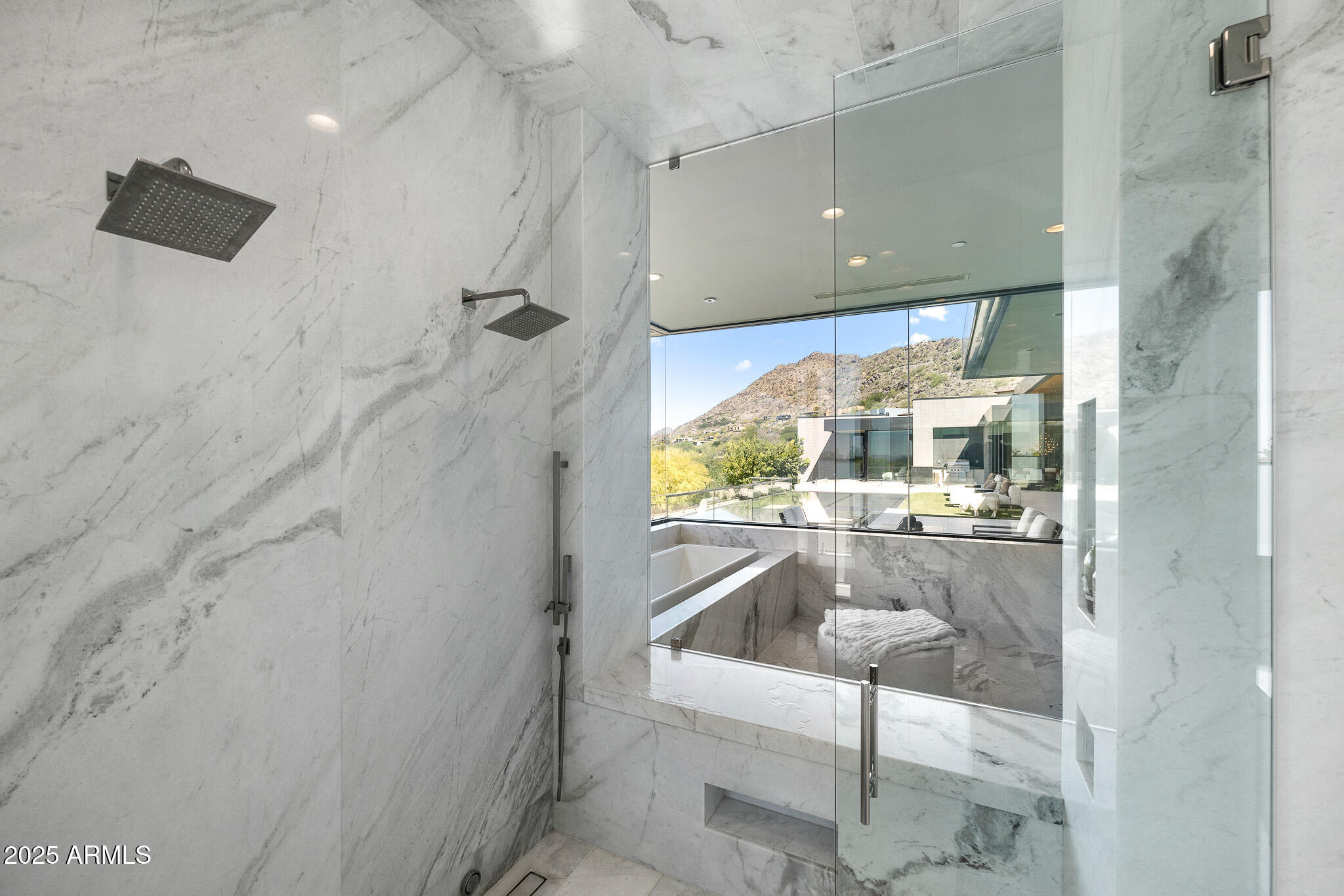 6149 East Indian Bend Road Paradise Valley, AZ 85253 - Photo 28 of 77 34-primary bathroom shower views of moun