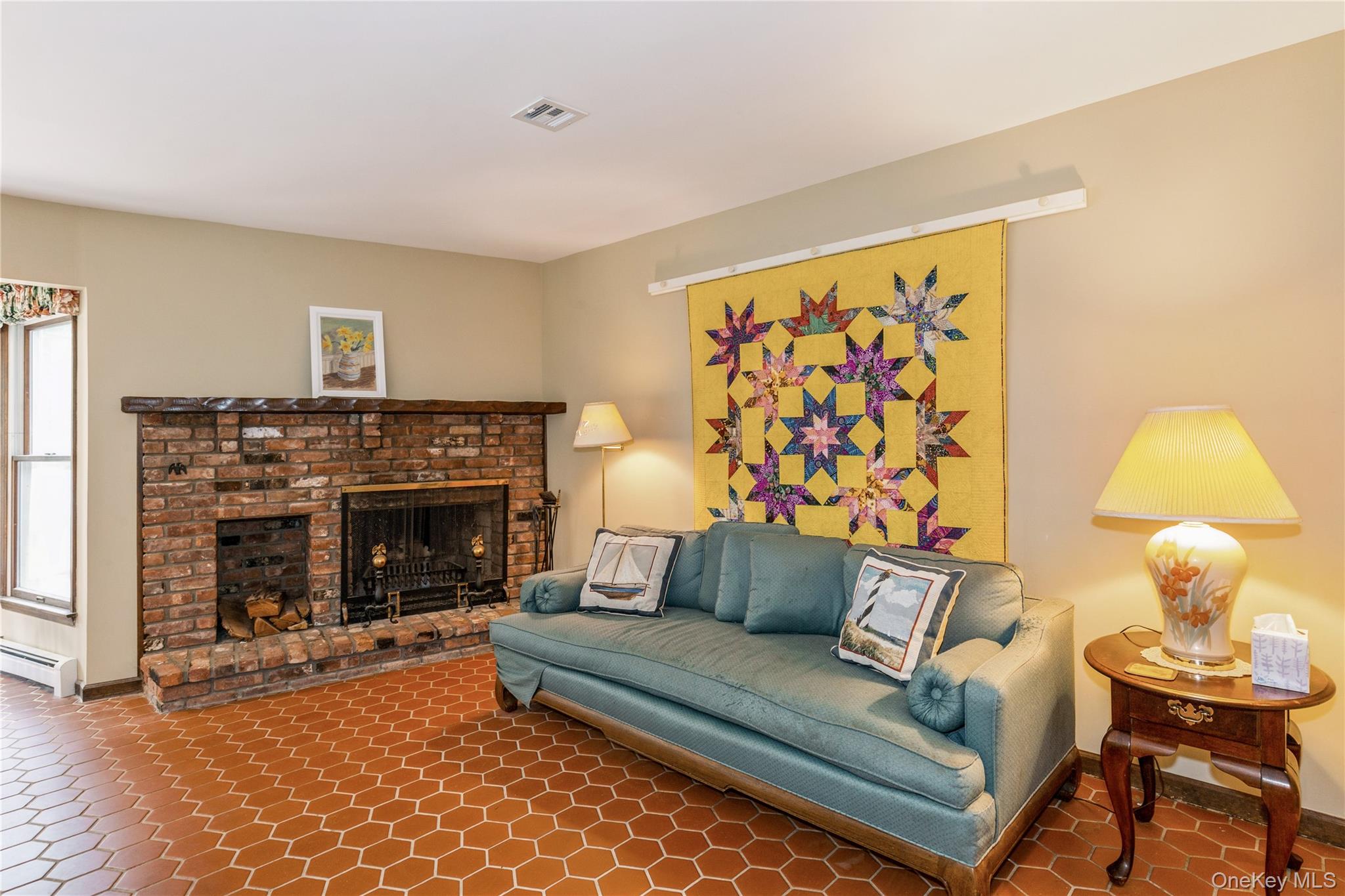 32 Lower Cross Shoreham, NY 11786 - Photo 5 of 20 a living room with furniture and a fireplace
