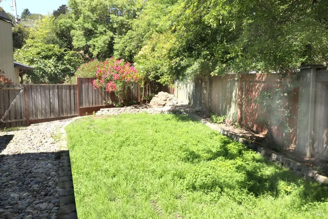 a outdoor view with a sitting space