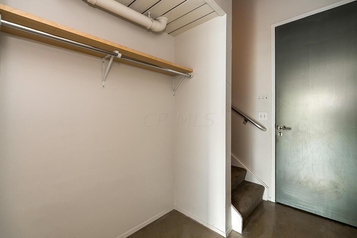 60 East Spring Street, Unit 203 Columbus, OH 43215 - Photo 18 of 40 Entry Level Storage Closet