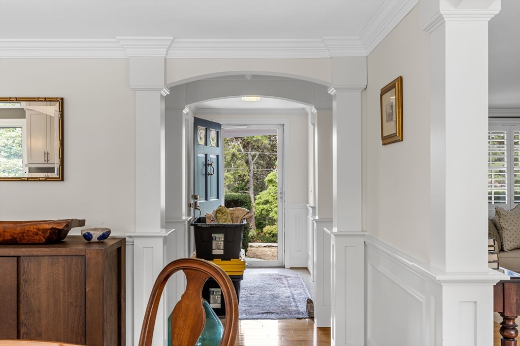 56 Riverview Drive Chatham, MA 02633 - Photo 29 of 37 a view of a livingroom with furniture staircase and a fireplace