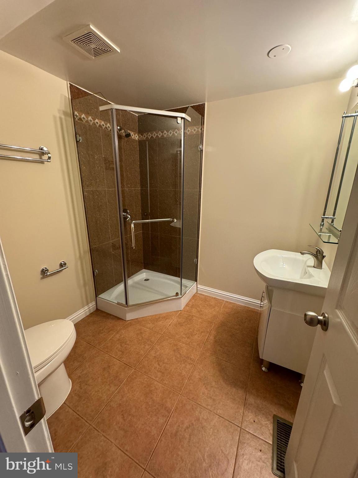 2239 Ridge Place Southeast Washington, DC 20020 - Photo 18 of 44 a bathroom with a sink a toilet a mirror and shower