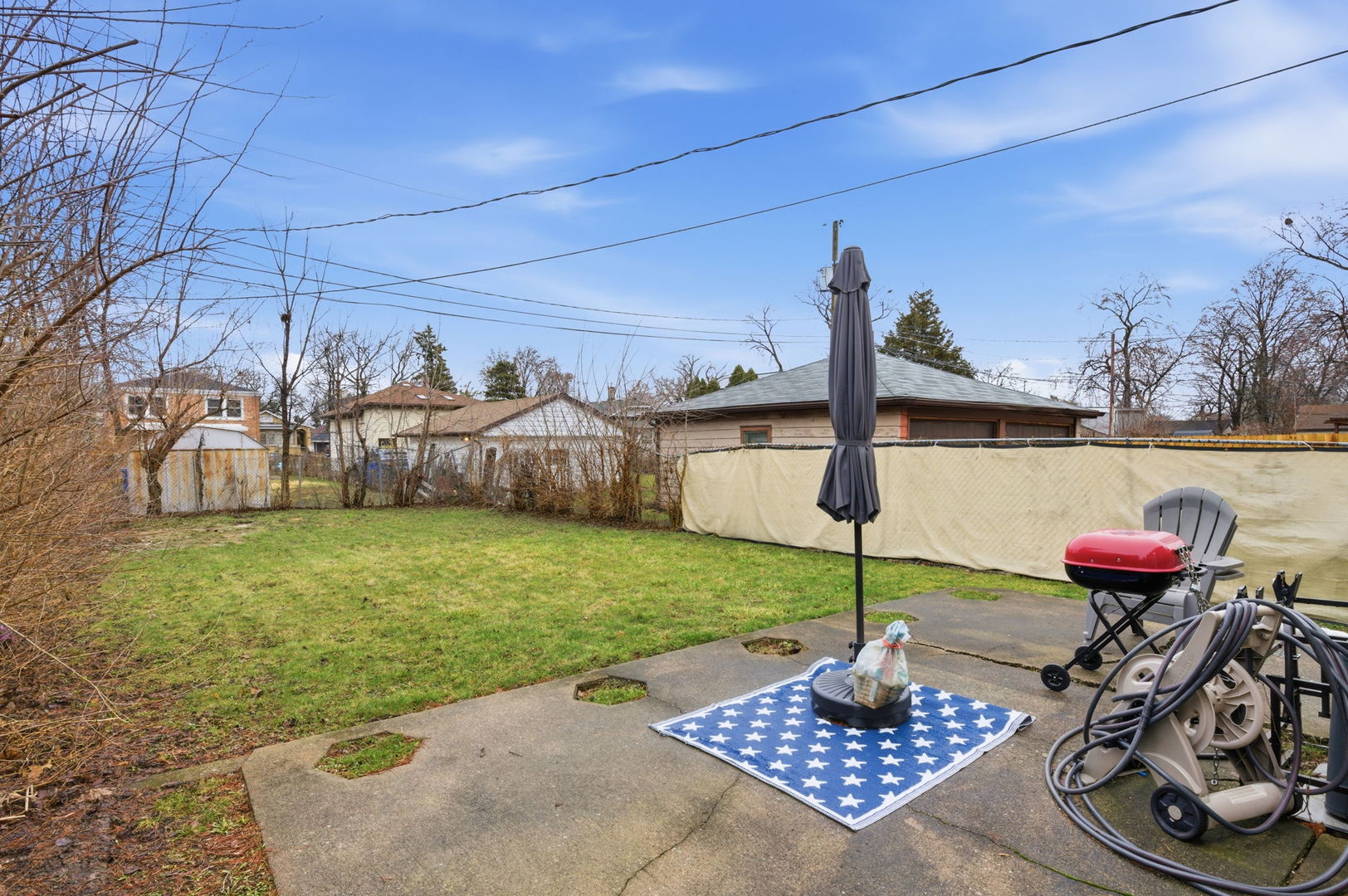 1036 West 105th Street Chicago, IL 60643 - Photo 25 of 30 a view of a backyard with sitting area