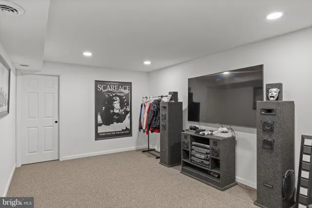 a view of a room with closet area