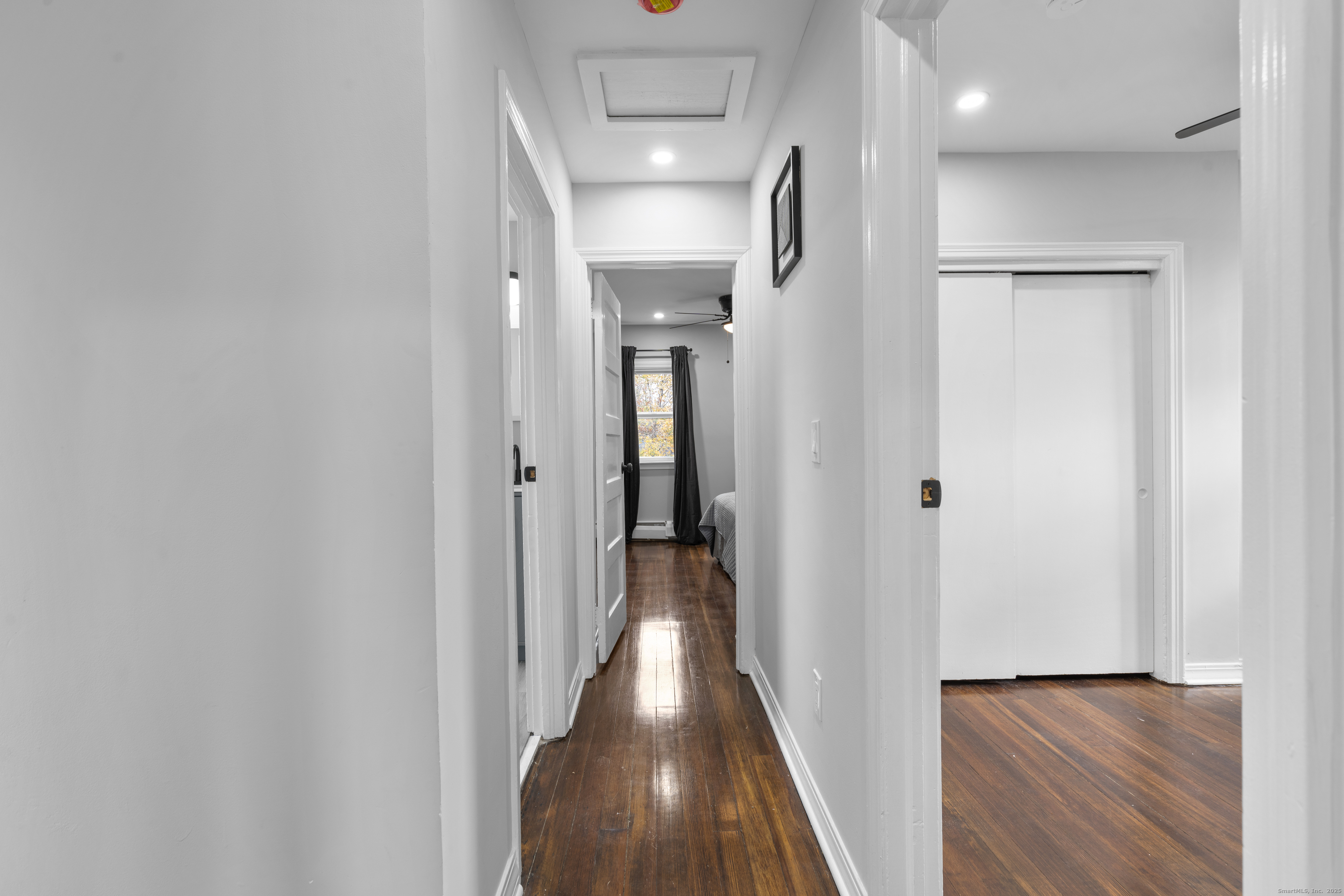 63 Irving Street Manchester, CT 06042 - Photo 18 of 39 a view of hallway with wooden floor