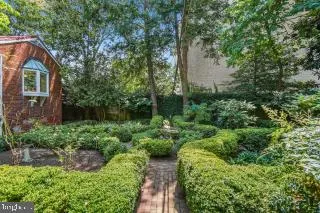 a view of a pathway of a building