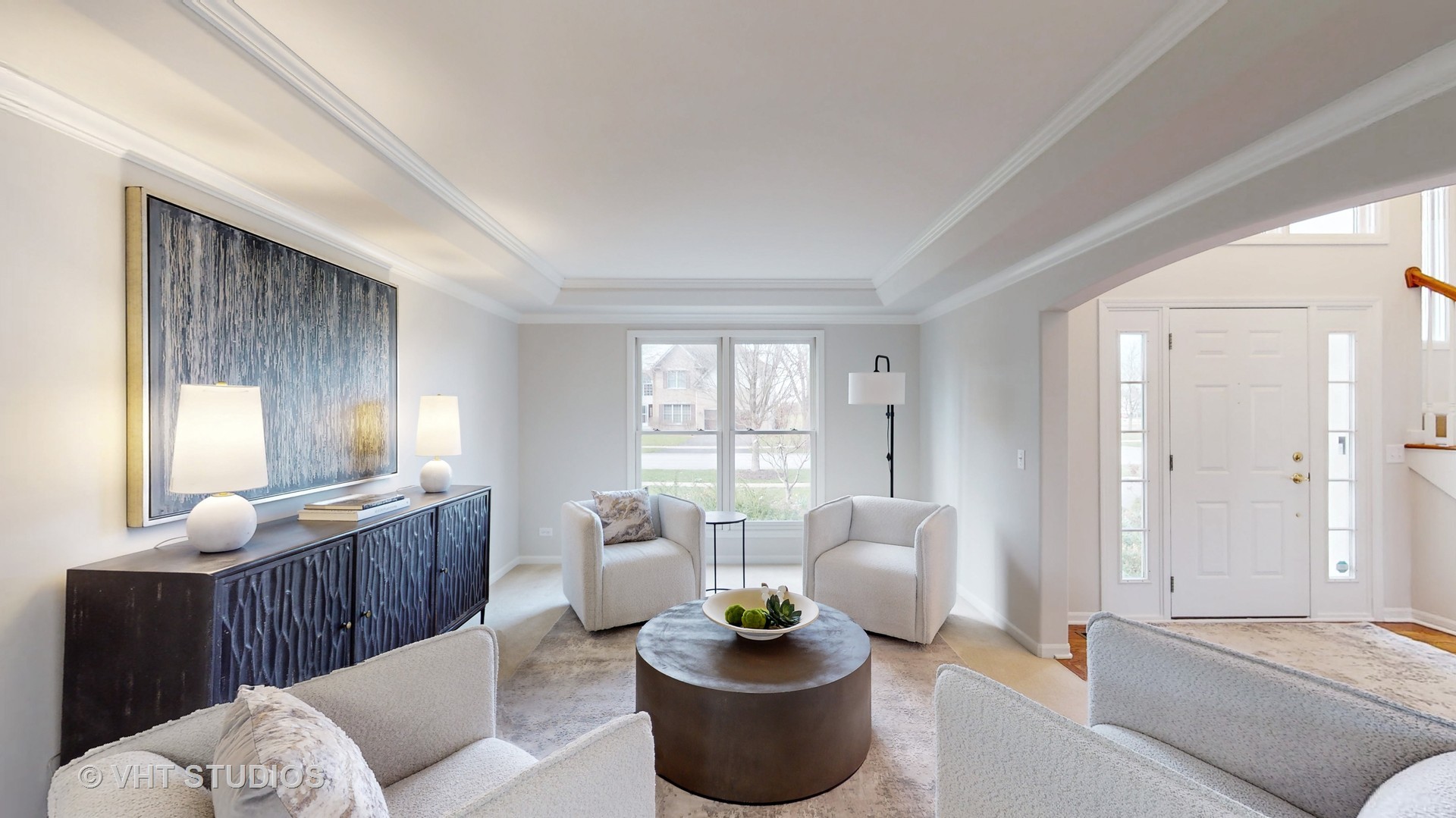724 Sigmund Road Naperville, IL 60563 - Photo 16 of 44 a living room with furniture and a large window