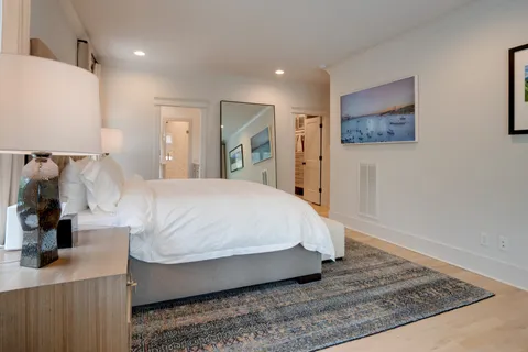 a view of a living room hardwood floor