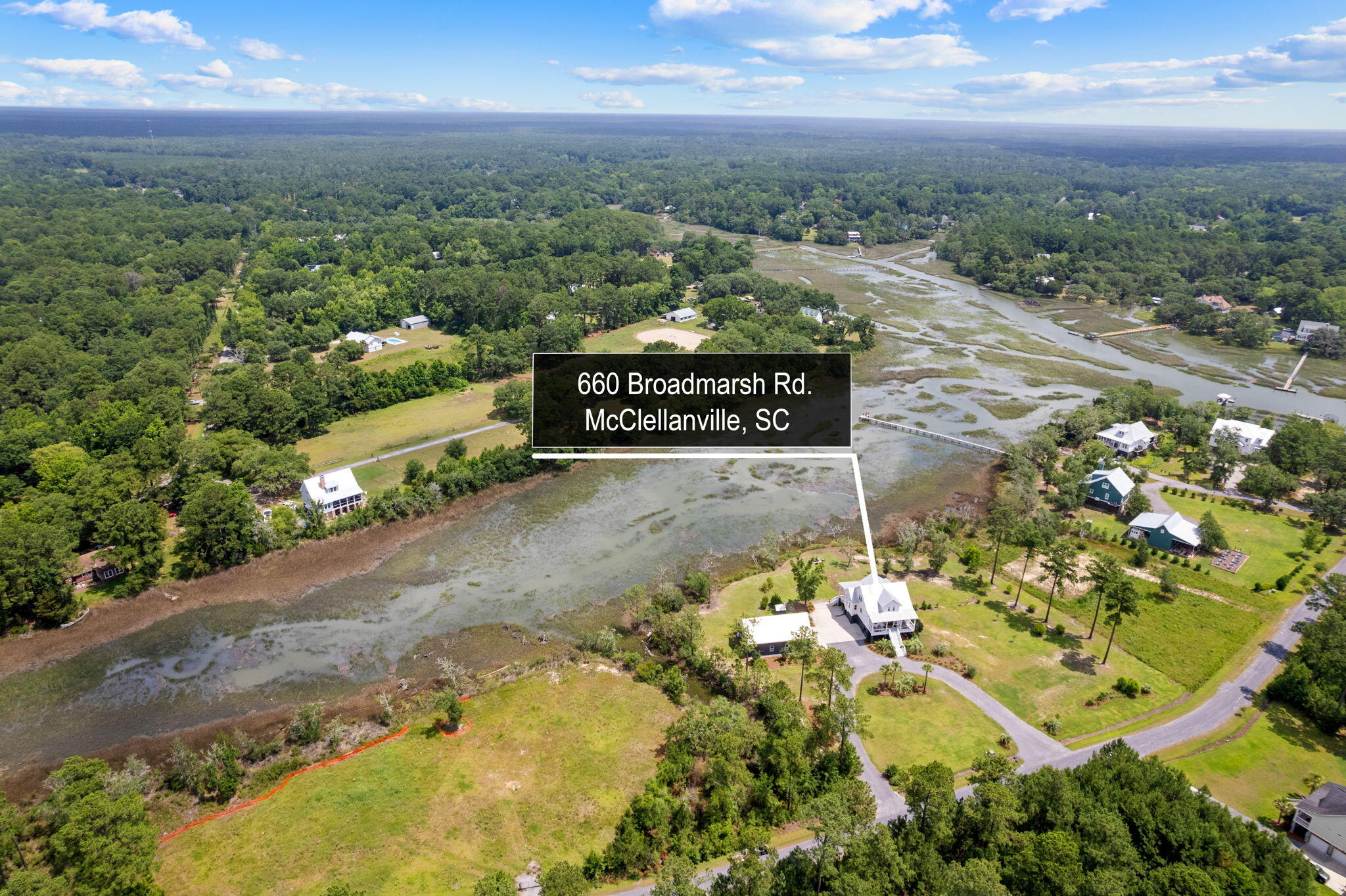 660 Broadmarsh Road McClellanville, SC 29458 - Photo 1 of 57 Aerial