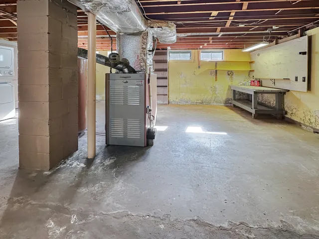 a view of storage and utility room