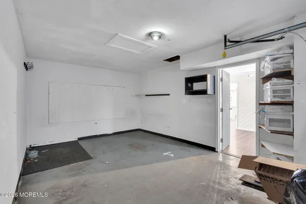 a view of a livingroom with a flat screen tv