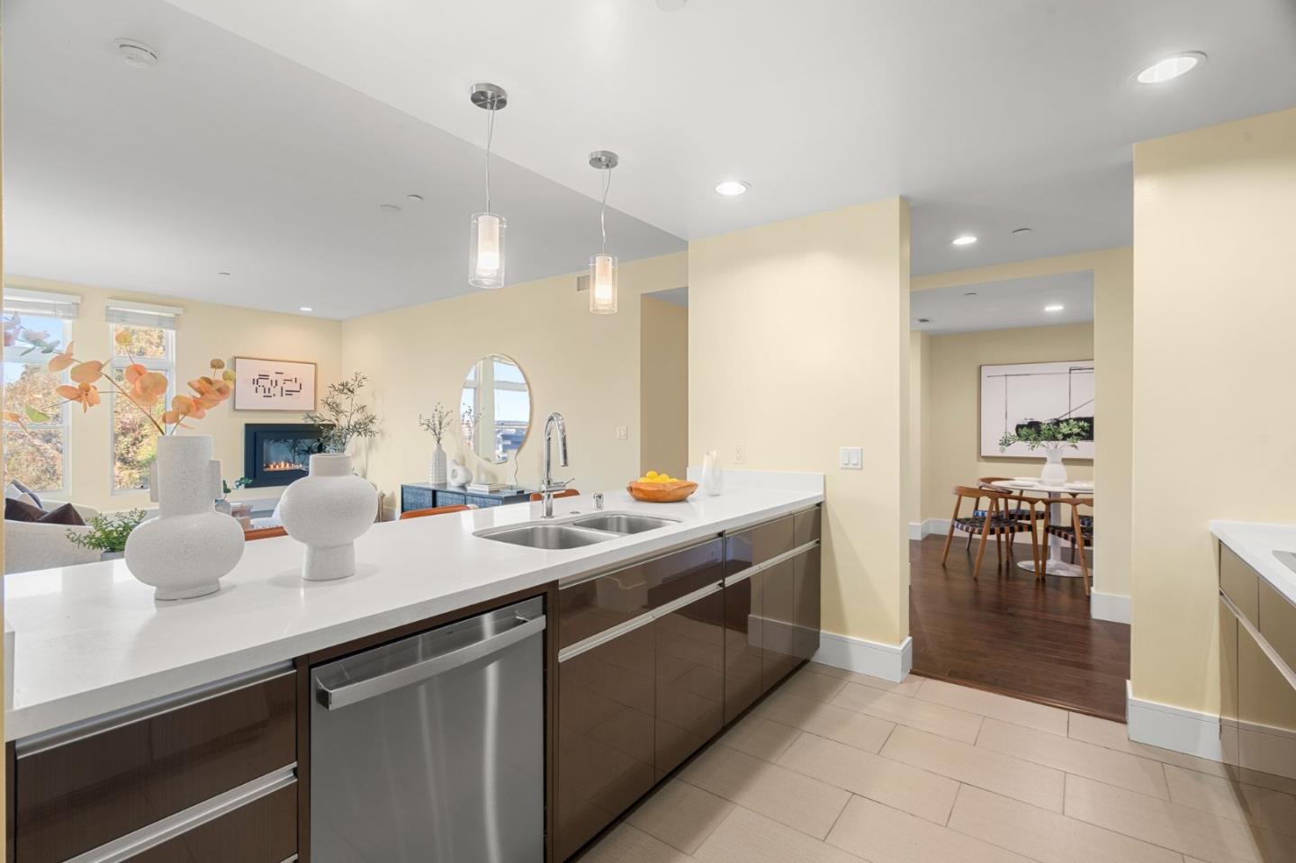 1838 Ogden Drive, Unit 413 Burlingame, CA 94010 - Photo 5 of 23 a kitchen with lots of counter top space