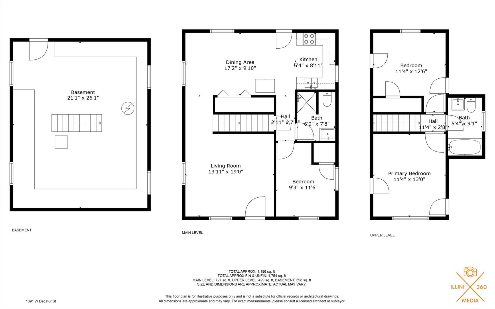 1391 West Decatur Street Decatur, IL 62522 - Photo 28 of 28 a picture of a floor plan