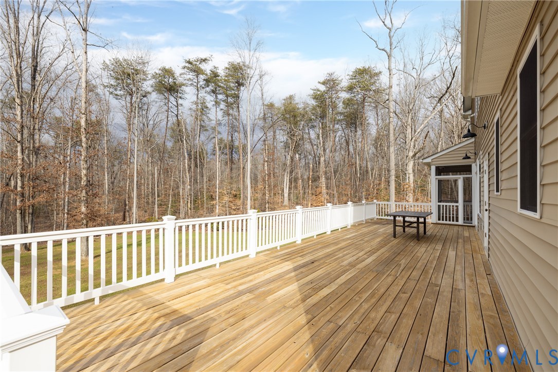 2744 Dogtown Road Goochland, VA 23063 - Photo 51 of 53 Deck featuring a walk in sunroom