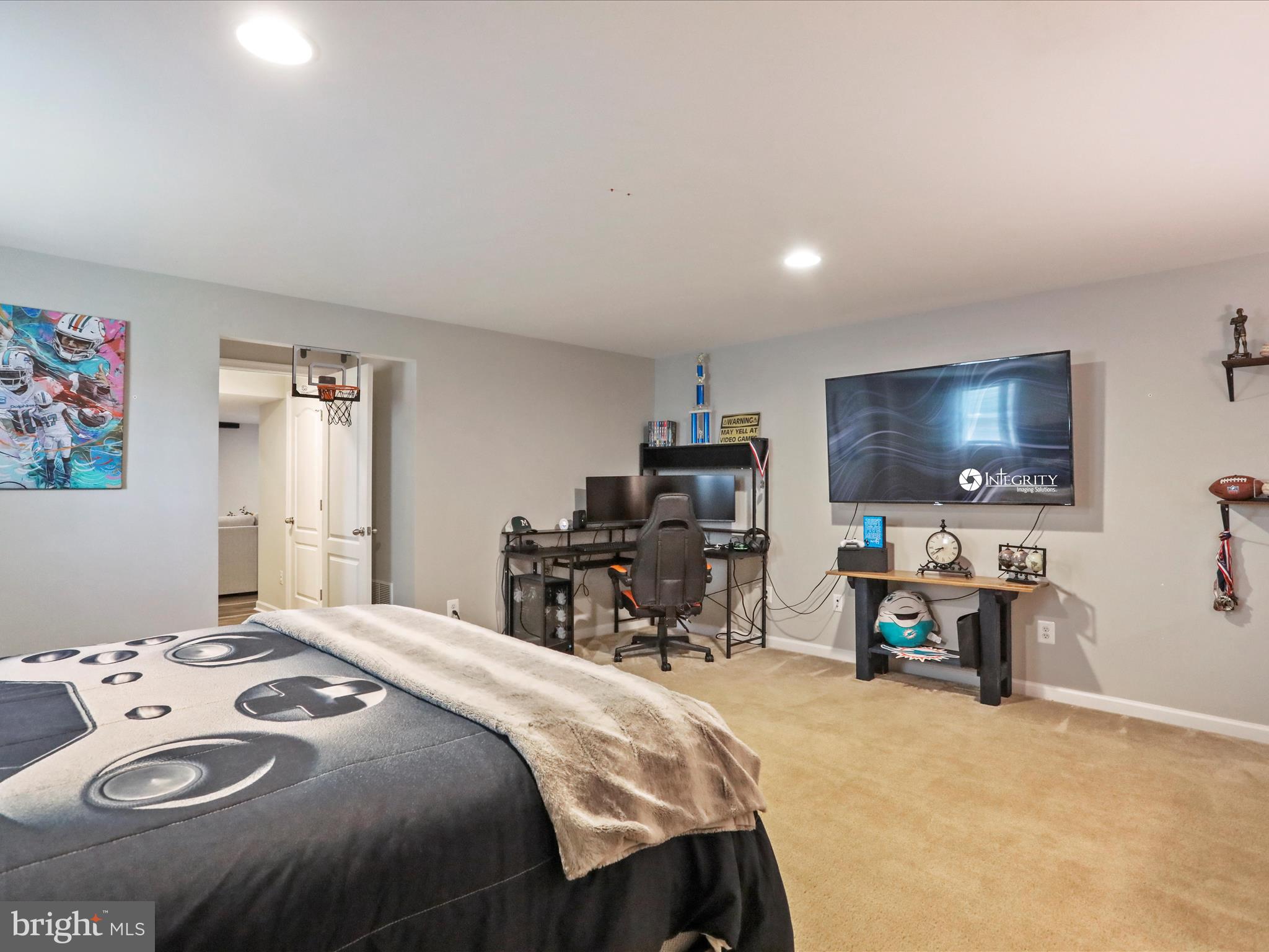 164 Stager Avenue Falling Waters, WV 25419 - Photo 37 of 46 a bedroom with a bed and a flat screen tv