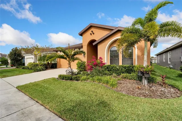 a bathroom with a sink vanity and a mirror