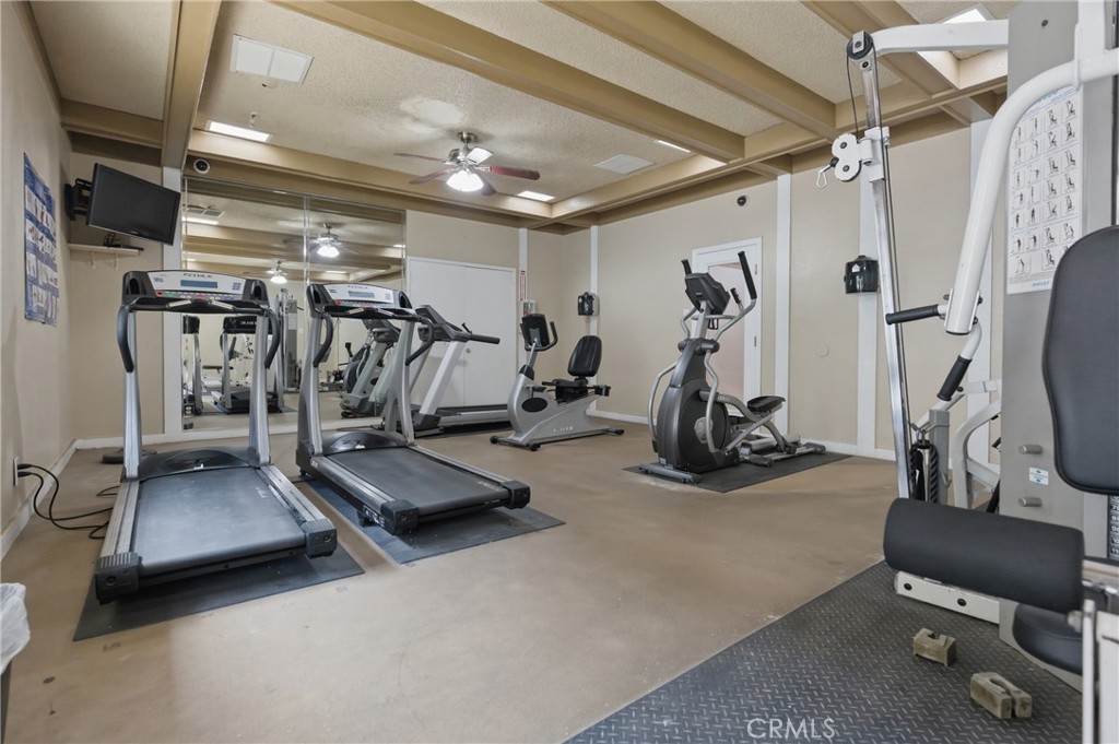 4901 Green River Road, Unit 153 Corona, CA 92878 - Photo 52 of 55 a view of a room with gym equipment