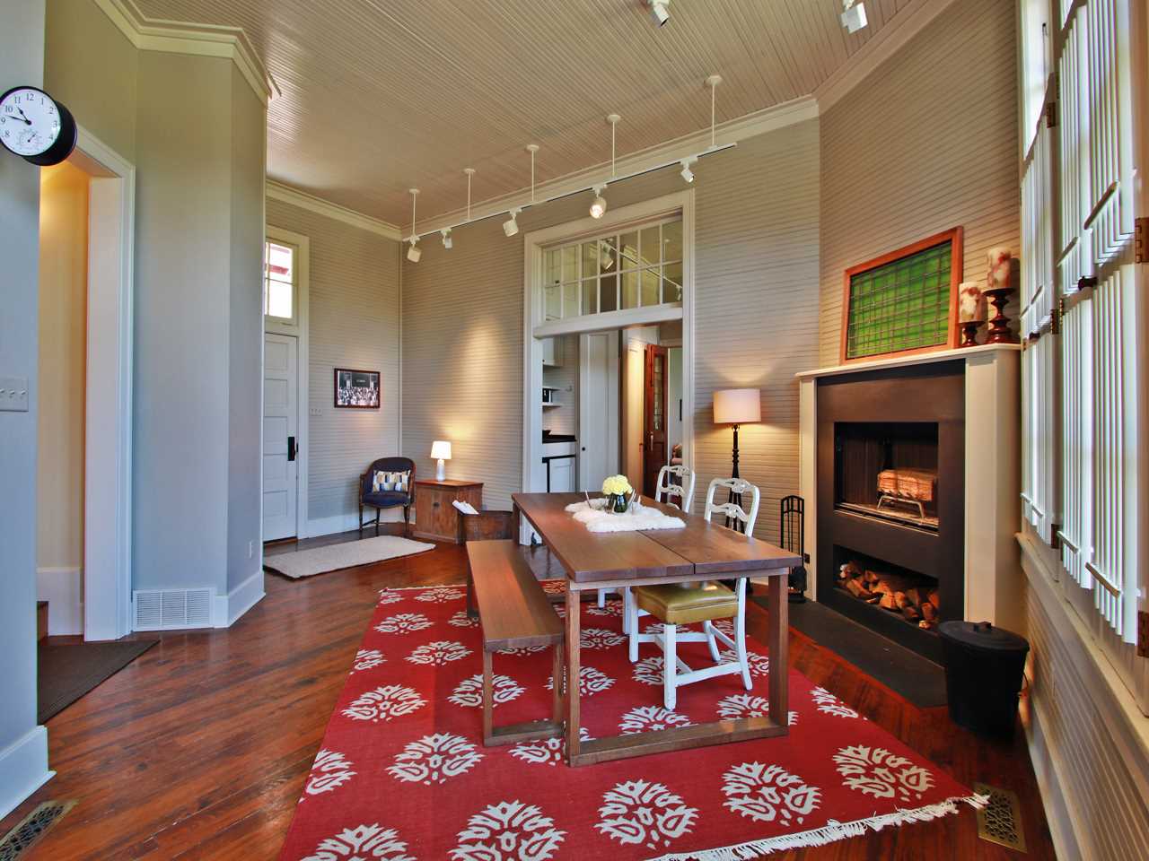 12470 Macon Road Collierville, TN 38017 - Photo 8 of 21 Wood burning fireplace, original hardwood floor, and the original transom windows are just a few of the architectural details.