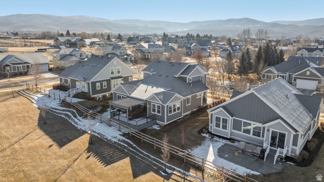 2745 Red Barn Road South Heber City, UT 84032 - Photo 40 of 51 Aerial view of residential area with a mountainous background
