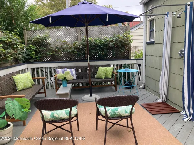 a view of chair and tables in the patio