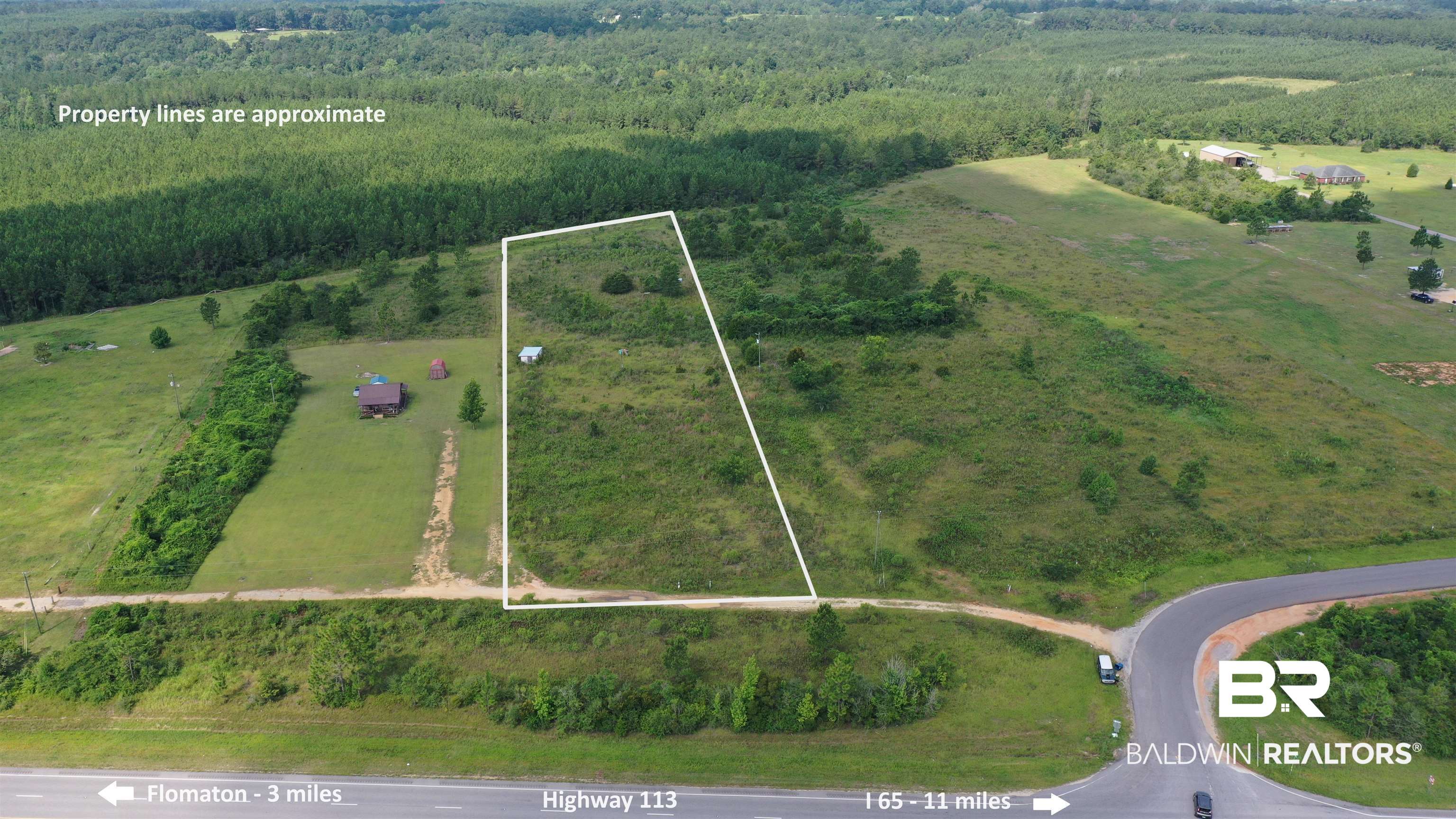 0 Highway 113 Flomaton, AL 36441 - Photo 4 of 24 Birds eye view of property featuring a rural view