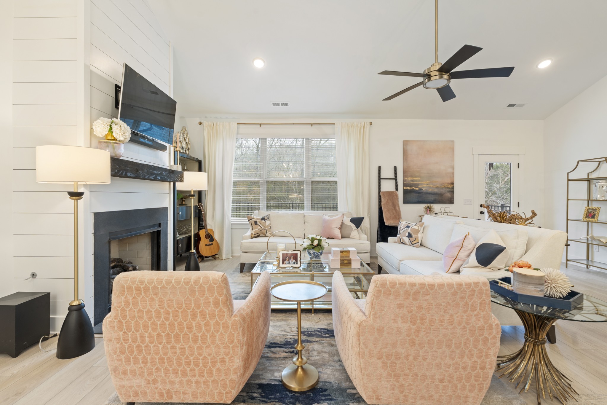160 Cavalcade Loop Gallatin, TN 37066 - Photo 19 of 38 a living room with furniture and a fireplace