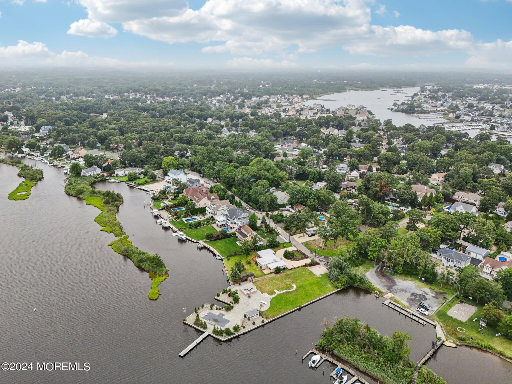 an aerial view of a city