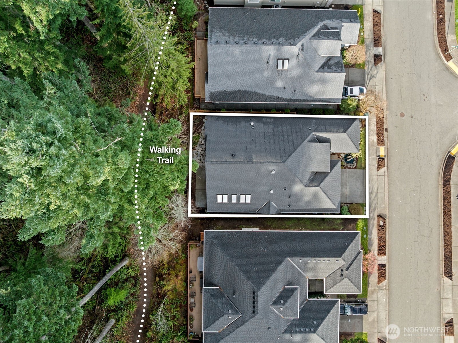 12735 Sun Break Way Northeast Redmond, WA 98053 - Photo 32 of 37 an aerial view of a house with a yard