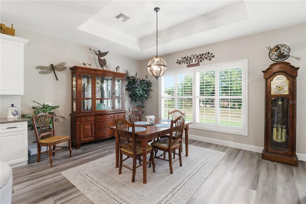 9689 East White Egret Path Inverness, FL 34450 - Photo 16 of 44 a view of a dining room with furniture window and wooden floor