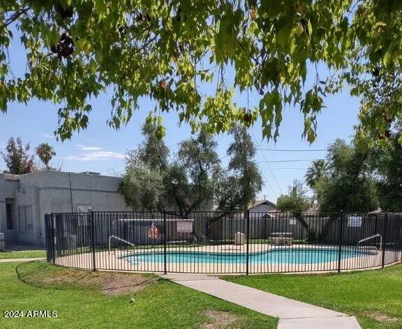 a view of a yard and entertaining space