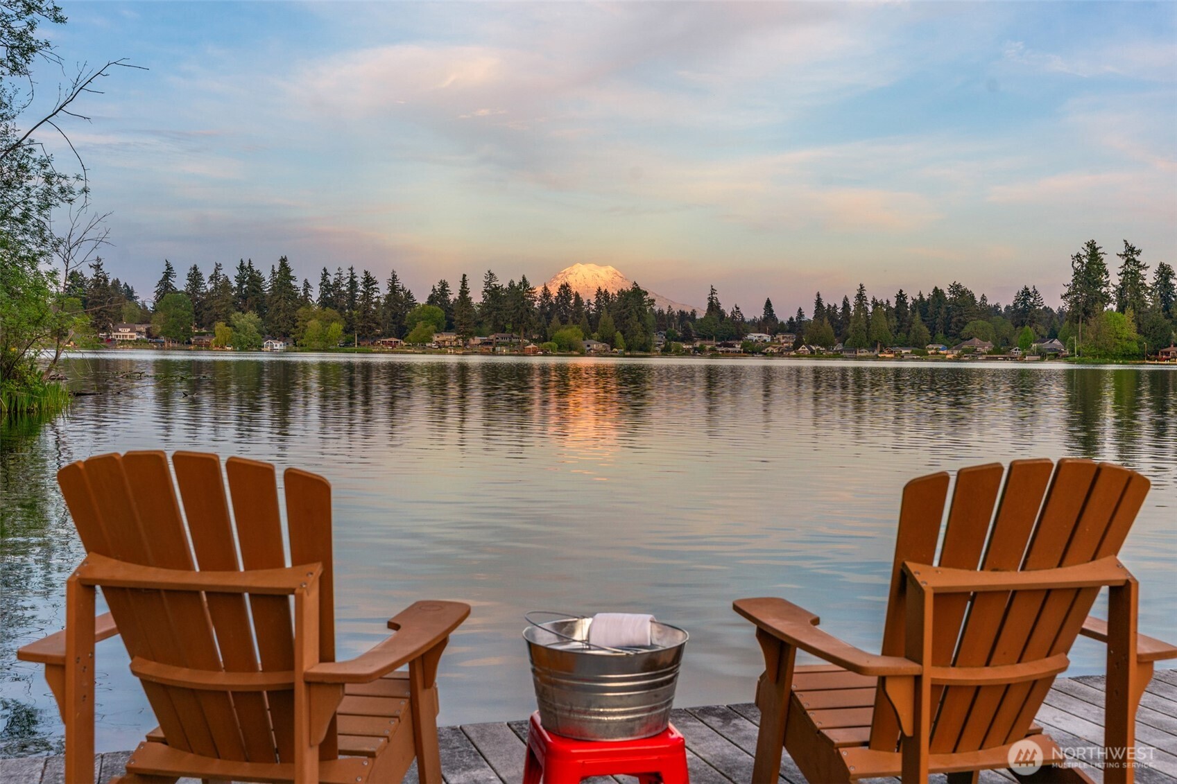 1000 Creso Road South Spanaway, WA 98387 - Photo 1 of 40 a lake view with a sitting space and lake view