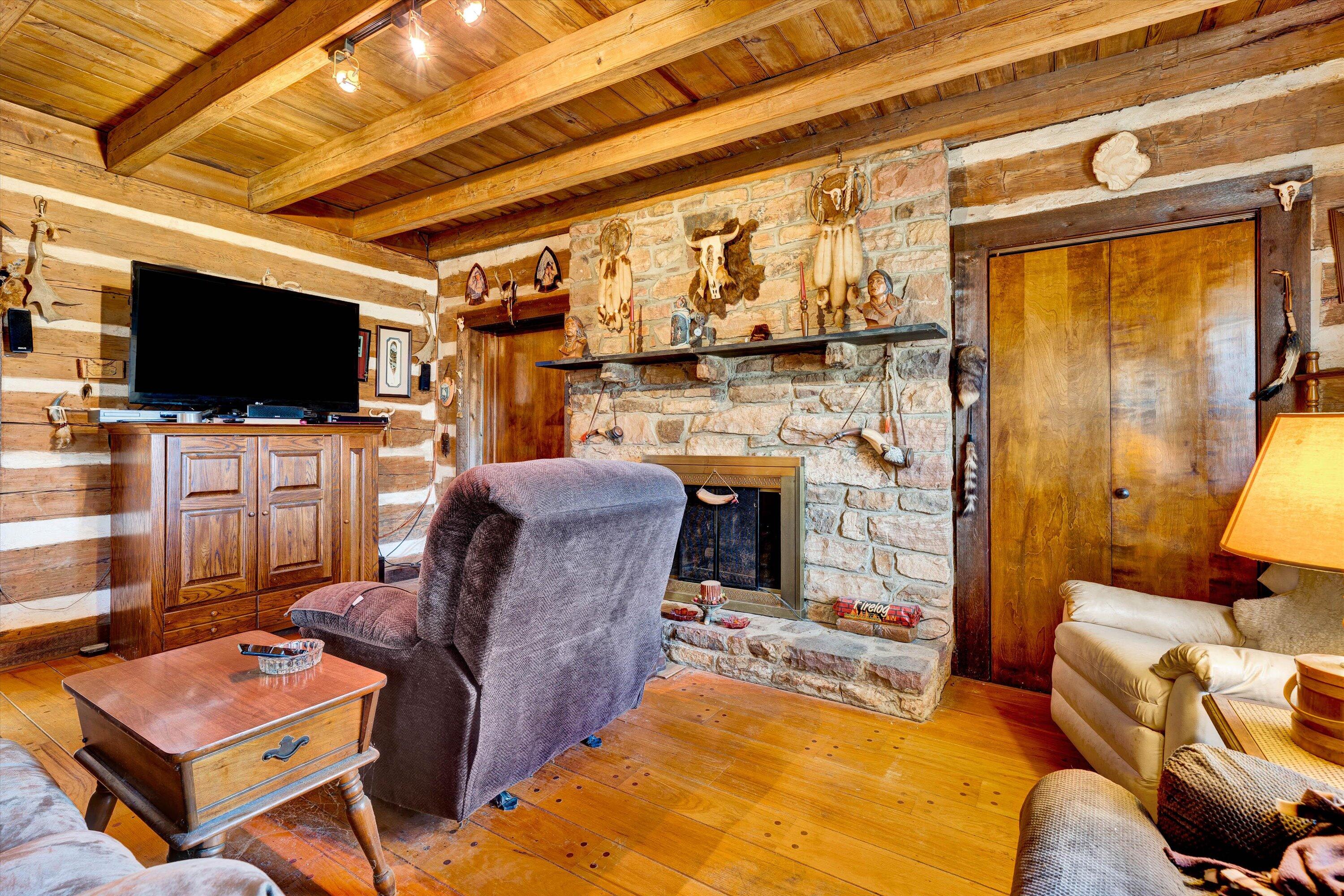 2029 Pike Road Montvale, VA 24122 - Photo 13 of 41 a living room with furniture and a flat screen tv