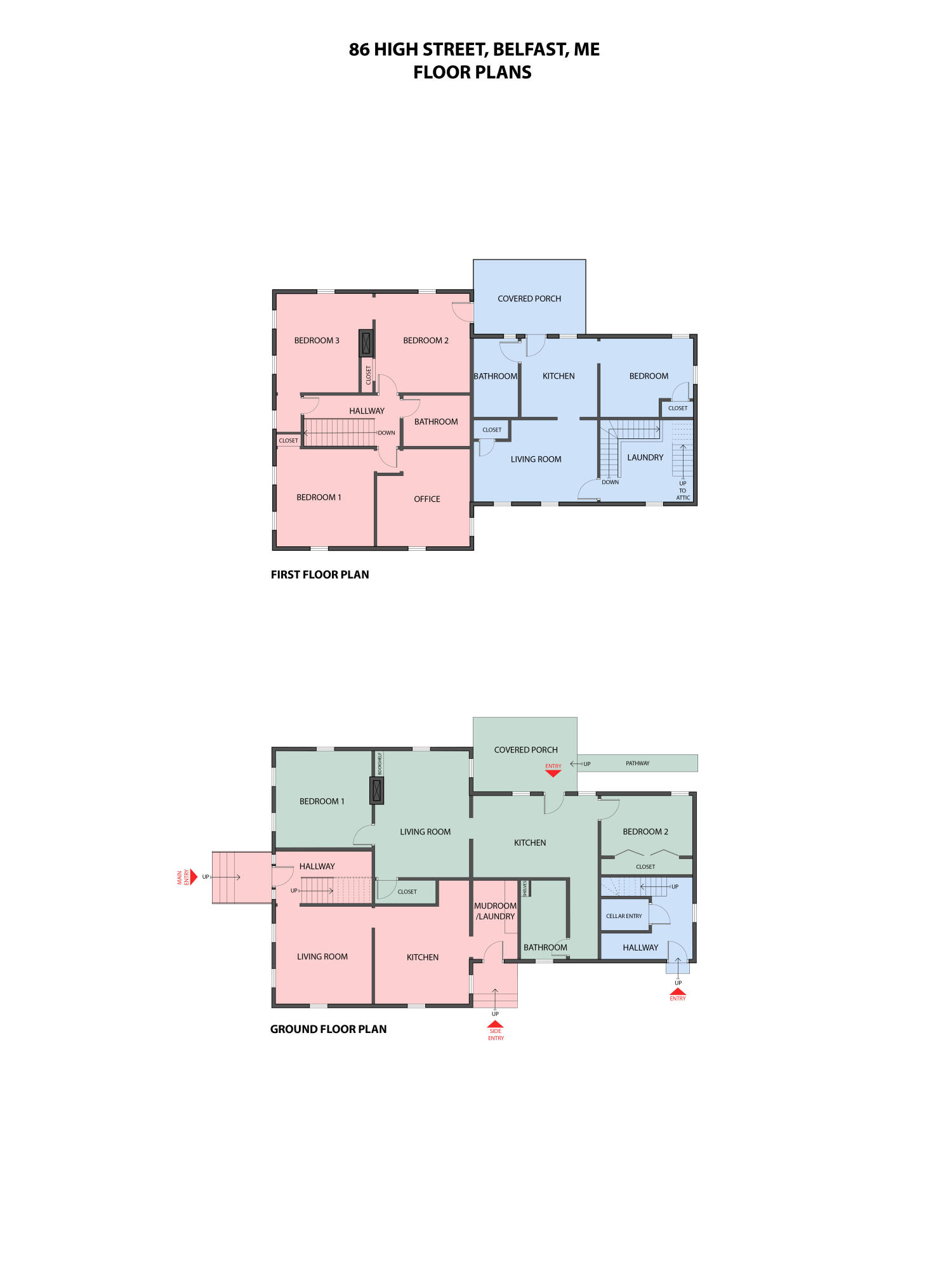 86 High Street Belfast, ME 04915 - Photo 45 of 45 Floorplan JPEG
